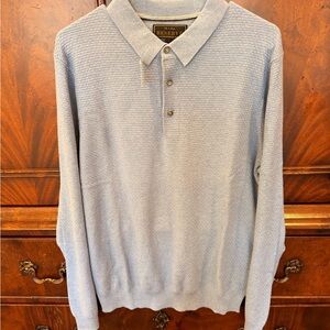 Jos. A. Bank Light Blue Polo Sweater